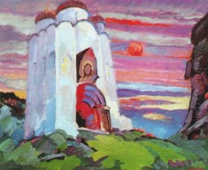 Buhnenbild Zu Knjaz Igor by Fedor Fedorovich Fedorovsky