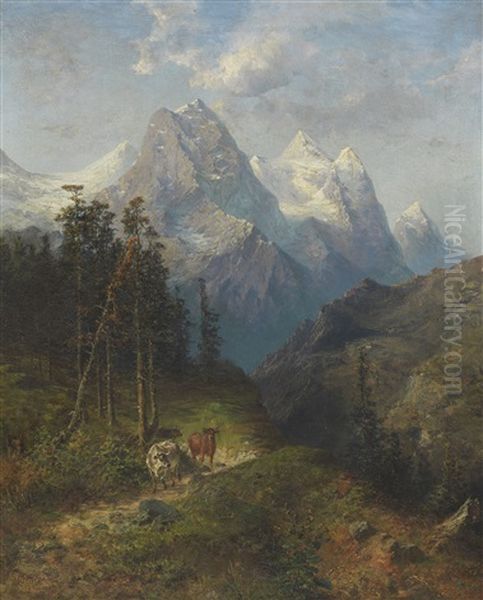 Blick Auf Das Wetterhorn - view 1