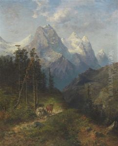 Blick Auf Das Wetterhorn by Karl Feederle