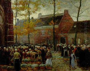 A Village Market by Richard Fehdmer