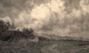Gehoft In Den Dunen - Flandrische Kuste by Richard Fehdmer