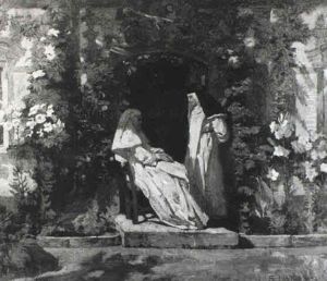 Sommer Im Klosterhof by Friedrich Fehr