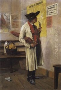 Wachtend Op De Trein by Julius Fehr