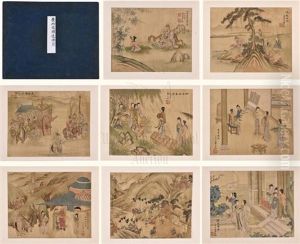 Fei Danxu: Ink And Color On Silk 8 Pages Booklet Fei Danxu: Ink And Color On Silk 8 Pages Booklet