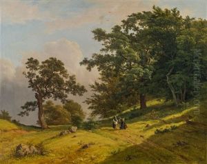 Landschaft Mit Figurenstaffage