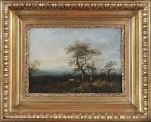 Paar Landschaftsgemalde
