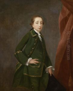 Portrait Of The Young Peter Johnfremeaux by John Astley