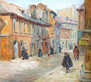 Golden Street by Stanislav Feikl