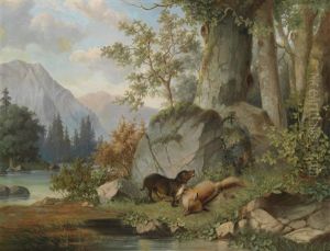 Die Jagdbeute by Franz Anton Feilhammer