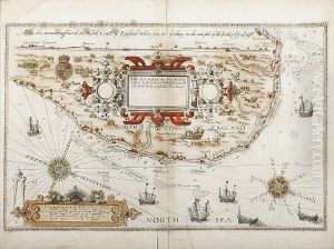 The Sea Mappe Of The North Coaste Of England Betweene Walderswick & Burnhame. The Sea Mappe Of The North Coaste Of England Betweene Walderswick & Burnhame.