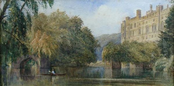With A Man In A Rowing Boat On The River - view 1