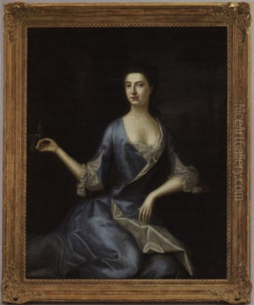 Portrait Of A Lady In Blue - view 1