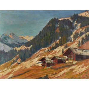 Vorfruhling In Adelboden (blick Gegen Hahnenmoos)