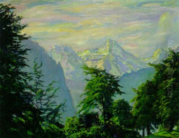 Sommerliche Gebirgslandschaft Bei Wengen - view 1