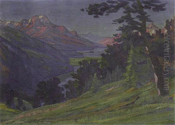 Engadin - Blick Auf Die Seen - view 1