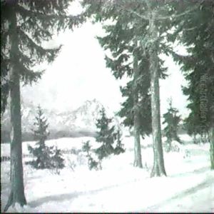 Wintersonne - Wetterstein by Carl Friedrich Felber