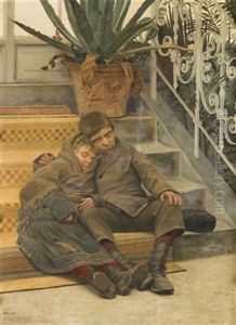 Poor Children by Franz von Felbinger