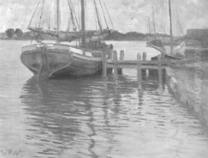 Im Hafen Von Ekensund, Flensburger Forde by Otto Feld