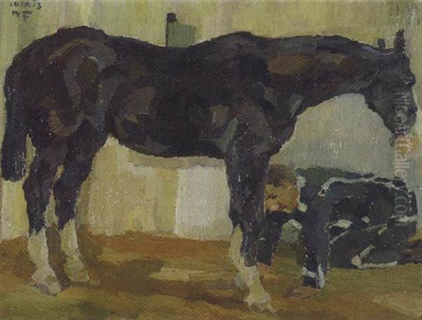 Pferd Mit Knecht - view 1