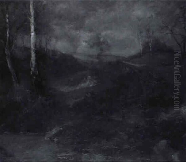Gewitterlandschaft Mit Birken - view 1