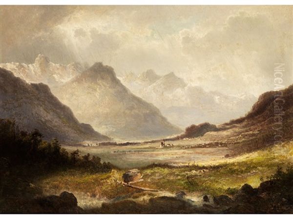 Oberbayerische Landschaft, Lenggries - view 1