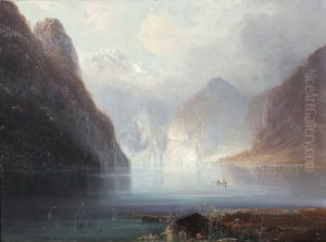 Partie Am Konigssee by Ferdinand Feldhuetter