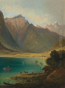 Blick Auf Den Achensee Mit Der Pertisau