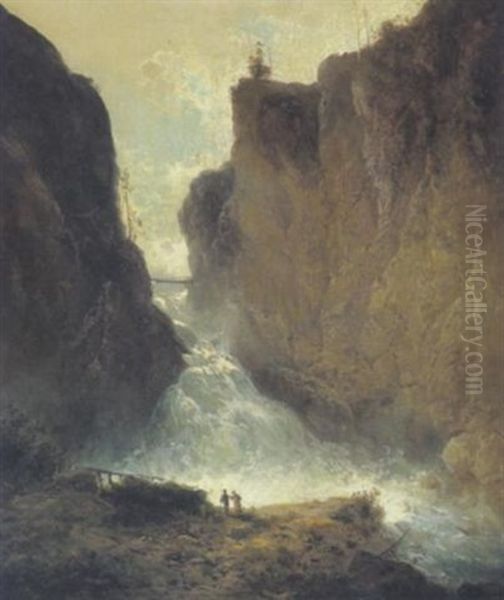 Wasserfall Bei Bad Gastein In Tirol - view 1