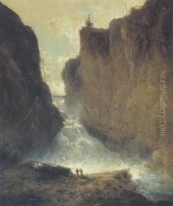 Wasserfall Bei Bad Gastein In Tirol by Ferdinand Feldhuetter