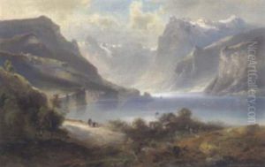 Partie Am Zeller See by Ferdinand Feldhuetter
