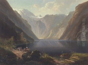 Am Konigsee by Ferdinand Feldhuetter