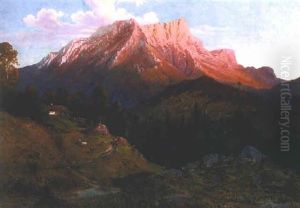 Sommerliche Abendstimmung In Den Dolomiten by Ferdinand Feldhuetter