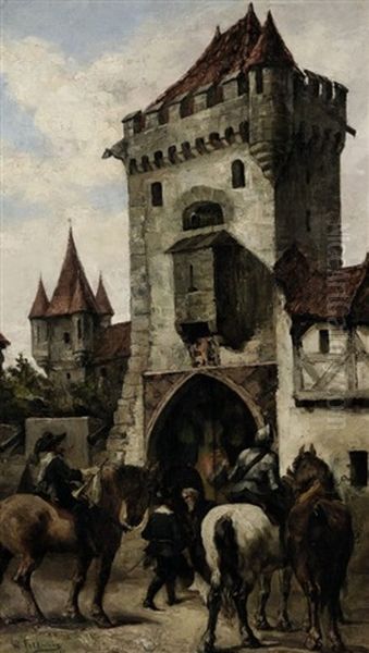 Reiter Vor Dem Burgtor - view 1