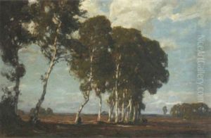 Auf Abendlicher Heide by Wilhelm Feldmann