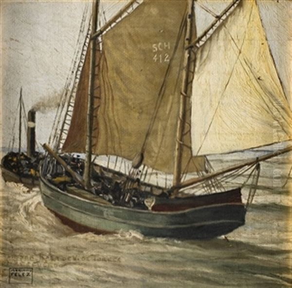 Barcos En La Mar - view 1