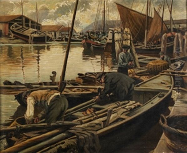 Puerto Con Pescadores - view 1