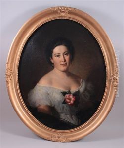 Damenportrait by Karl Eugene Felix