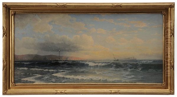 Coastal View With Distant City - view 1