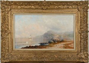 Seascape With Sailboat