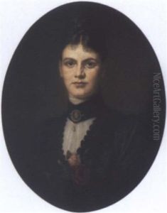 Damenportrait by Karl Eugene Felix