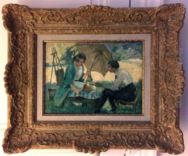 La Pause De L'artiste En Plein Air - view 1
