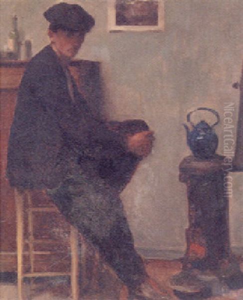 Portrait Of A Seated Man In A Studio (the Artist?) - view 1