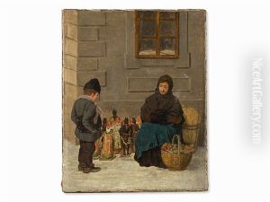 Woman Selling Krampus