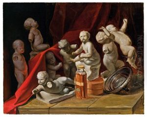 Stillleben Mit Putti