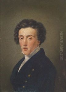 Damenportrat (+ Herrenportrat; Pair)