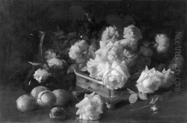 Still Life With Roses And Peaches - view 1