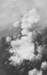 Still Life With Chrysanthemums by Frederick M. Fenety