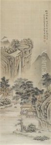 Landscape In The Style Of Ma Hezhi by Feng Chaoran