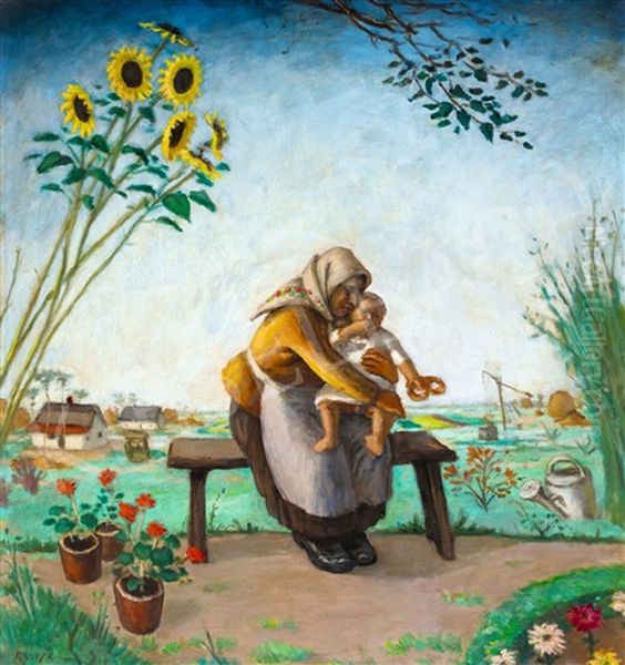 Fairy-tale Lansdcape With Sunflowers - view 1