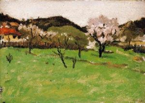 Tavaszi Domboldal (hillside In Spring) by Adolf Fenyes